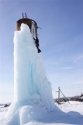 Замерзшая водонапорная башня